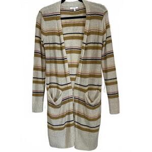 Maurices Striped Long Cardigan Sweater Size Small
